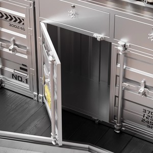 工业风茶酒柜厨房餐具柜储物酒吧和餐厅家具 - Product Image 5