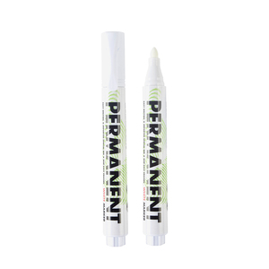 Leto — <span class=keywords><strong>stylo</strong></span> marqueur permanent blanc, semi-marqueur à <span class=keywords><strong>encre</strong></span> <span class=keywords><strong>blanche</strong></span>, lot de 10 marqueurs à pointe moyenne - Product Image 1