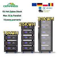 Monitor PC Baterai Lifepo4 Maks 32 Paralel 8000+ Siklus Solar Lithium CAN RS485 100AH BMS 5KWH 10KWH 15KWH 200AH 300AH 48V
