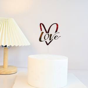 Saint Valentin ins Style Anglais <span class=keywords><strong>Mon</strong></span> <span class=keywords><strong>Amour</strong></span> Saint Valentin <span class=keywords><strong>amour</strong></span> Acrylique Gâteau Décoration Gâteau Topper - Product Image 6