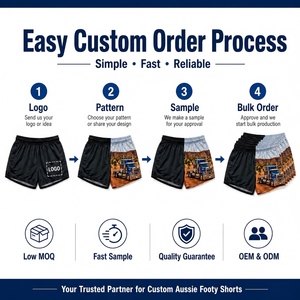 Celana Rugby Kustom Celana Sepak Bola Australia Celana Cepat Kering dengan Resleting untuk Klub dan Tim - Product Image 6