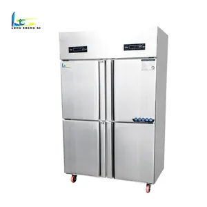 Food container stainless steel 4 door freezer & fridge