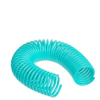 Tuyau d'eau de jardin EVA à ressort bouclé DD1356, pulvérisateur résistant à la Corrosion, pistolet à eau, tuyau de jardin à remontage automatique