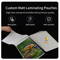 Pochettes de plastification thermique A3 mates en gros, film 75 microns anti-reflet, lot de 100, OEM pour documents