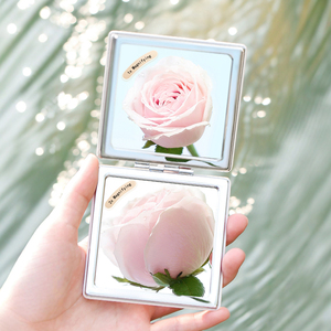 Double-sided 1x/2x Magnifying Folding Mini Portable Pocket Compact Travel <b>Foldable</b> Small Makeup <b>Mirror</b> GZ RTS Bulk Mixed Order - Product Image 3