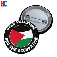 Insigne de drapeau PALESTINE personnalisé en usine de 20 ans insigne en fer blanc des EAU