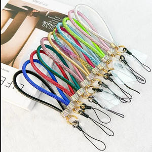 Cordón largo corto de diamantes de imitación, correa de cuerda para teléfono cruzado para estuche, cordón trenzado ajustable - Product Image 2