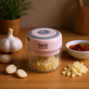 Barlic <b>Mini</b> Electric Garlic Chopper 8.45Oz Rechargeable <b>Food</b> Processor For Chili And Multifunctional Use - Product Image 2