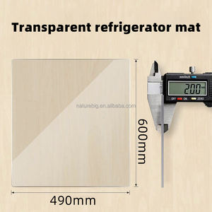 Tapete de Policarbonato Ligero y Ecológico para Refrigerador, Superficie Absorbente Lavable, Diseño Rectangular Moderno, Protege - Product Image 4