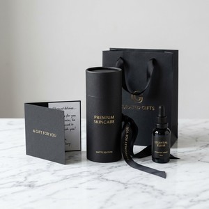 Premium Rigid Round Cylinder <b>Box</b> for Face Serum Oil Dropper <b>Bottle</b> Skincare Packaging Custom Logo Wholesale - Product Image 2