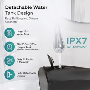 Nuevo Irrigador Bucal Inalámbrico Recargable 2026, Resistente al <span class=keywords><strong>Agua</strong></span> IPX7, con 5 Modos y 8 Boquillas para <span class=keywords><strong>Dientes</strong></span> - Product Image 3