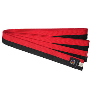 Sabuk Taekwondo Woosung Martial Art Setengah Merah dan Hitam Sabuk Warna Poom Taekwondo - Product Image 1