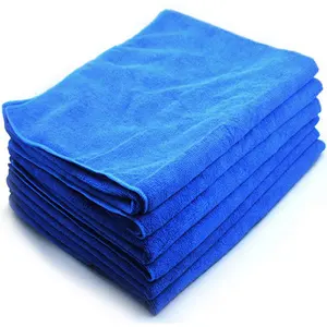 Changsu Textiel Plus Size Microfiber Badstof Sneldrogende Zachte 300gsm Polyester Voor Autoverzorging Thuisgebruik Bedrukte Autoverzorgingshanddoeken