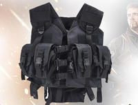 Nouveau Gilet Tactique 900D Oxford à Libération Rapide Système MOLLE Porte-Plaque Étanche Anti-Froid pour Tenue d'Entraînement Extérieur