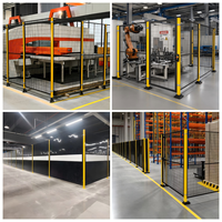 Valla de seguridad modular de hierro para taller, malla de alambre galvanizado de alta resistencia, barandilla de protección, suministro directo de fábrica al por mayor