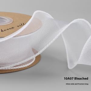 Fabricant Vente en gros 4cm Symphony Fishtail ruban de fil nacré pour décorations florales de Noël Boutique de matériaux floraux - Product Image 6