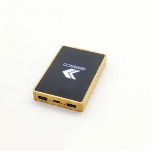 ECO Friendly Giveaway Promo Gift Branded Custom Led Light up logo Powerbank Bamboo Wood 5000mah Power Bank for Mobile Phone