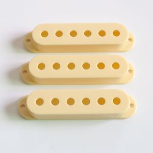 Donlis PC02 52mm Ivory Single Coil ST Guitar Pickup Cover per pickup a bobina singola, copertura in plastica personalizzata per spaziatura corde 48/50mm - Product Image 2