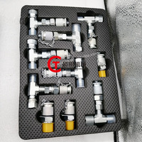 Kit de diagnostic de pression hydraulique pour excavatrice avec boîtier de connexion