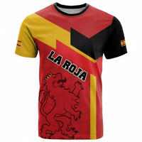 2026WC ESPANIEN Fußball Freizeit-Sporttrikot La Rojita Fan Kurzarm Spanien Nationalmannschaft Fan Support T-Shirt Bedrucktes Custom-Tee