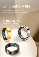 Bague connectée, blanche, résistante aux rayures et étanche, paiement NFC, moniteur de santé, accessoire de mode pour femme