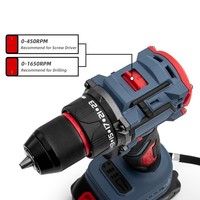 Perceuse électrique sans fil au lithium 21V, rechargeable, multifonction, haute puissance, pour usage domestique