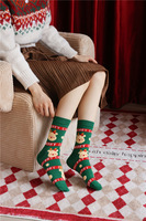 Herbst und Winter niedlichen Cartoon Design Weihnachts socken für Männer und Frauen Neujahrs geschenks trümpfe Werbe party zubehör