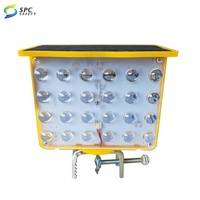 Feux de signalisation routière à énergie solaire jaunes pour le contrôle du trafic aérien, lampes clignotantes pour travaux routiers, barrières de chantier
