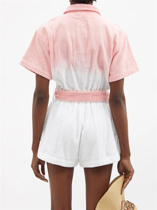 <span class=keywords><strong>2022</strong></span> nouveauté femmes été à manches courtes serviette de plage <span class=keywords><strong>combishort</strong></span> mode cravate teinture coton serviette <span class=keywords><strong>combishort</strong></span> - Product Image 3