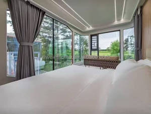 Maison conteneur <span class=keywords><strong>de</strong></span> luxe extensible 20/40 pieds à 3 chambres, unité mobile pliable avec terrasse, bureau/résidence, résistante aux tremblements <span class=keywords><strong>de</strong></span> terre et au vent - Product Image 3