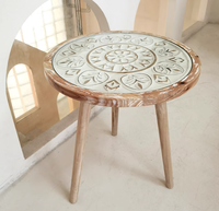 Meubles de maison Hanyee Tables basses en bois au design classique Table d'appoint vintage Table basse sculptée