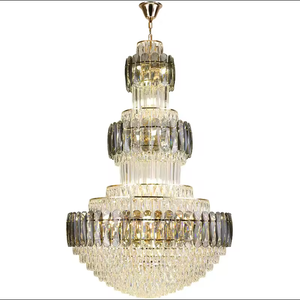 Duplex Building Hotel Project Modern Hotel Egyptian 3 Layered <b>Crystal</b> Luxury <b>Chandelier</b> - Product Image 5