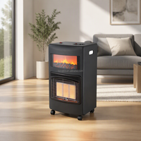 Chauffage au gaz portable abordable LUOQI avec flamme simulée pour usage domestique et résidentiel