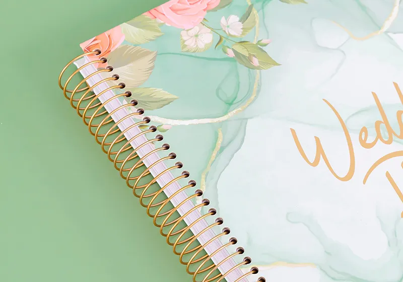 Groothandel Aangepaste Planner Romantische Weddingplanner Planning Organizer Notebook Spiraal Bruiloft Notebooks Planners Tijdschriften