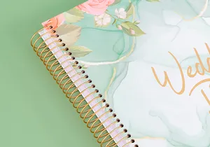 Wholesale Customized Planner Romantic Wedding Planner Planning Organizer Notebook Spiral Wedding Notebooks Planners Journals