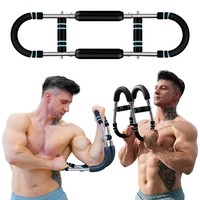 Nouvel équipement de fitness en acier durable en forme de U, réglable à la main, pour le renforcement des poignets, des biceps et des bras (Power Twister)