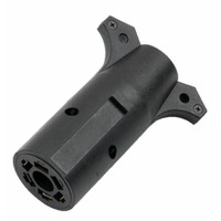 7-Poliger Anhängerstecker auf 6-Poligen Rundstecker Adapter für Wohnwagen-Anhängerkupplung 6-24 V