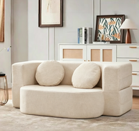 Ensemble de salon complet moderne de luxe blanc en velours de haute qualité, durable, de qualité hospitalière et écologique pour la maison