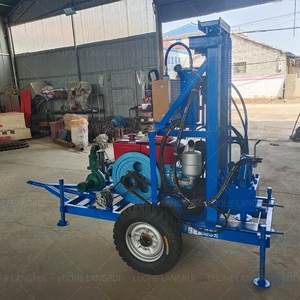 Xách Tay 150M di động thủy lực động cơ diesel dầu sâu nước giếng khoan Giàn Khoan Máy giếng khoan nước bơm máy hợp kim bit - Product Image 3