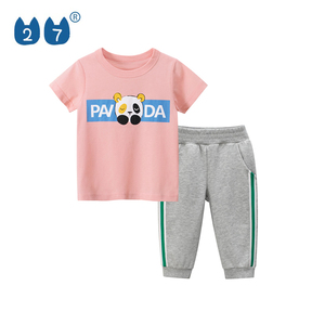 Kids Clothes Fashion Design Children Clothing Summer Short Girls Clothing Set - Product Image 1