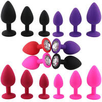 3 Tailles Sex Shop Adulte Silicone Bijoux Anal Trainer Sexe Prostate Back Yard Toy Anal Butt Plug pour Femme Homme Couple Gay Unisex