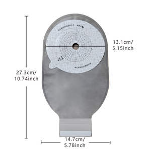 Sac de stomie jetable monobloc Zodelo de haute qualité, fournitures de colostomie certifiées CE, infrarouge lointain - Product Image 5