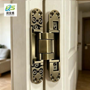 Bisagra Oculta de Alta Resistencia 3D de 80 kg, 28x177 mm, Aleación de Zinc y Aluminio, Ajustable para Puertas de Madera, Apertura de 180 Grados - Product Image 4
