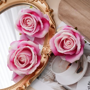 Tête de rose artificielle CallaFloral rose clair réaliste pour décoration de mariage, bouquet, fleur murale, style INS - Product Image 2