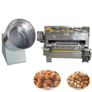Hot Sale Automatic Groundnut Chikki Peanut Snacks Making Machine Caramelized Nuts Machine