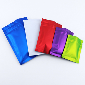 Patrones de diseño Dimensiones Logo Almacenamiento personalizado Bolsas de Mylar Ventana en blanco Accesorios para fumar Bolsas de Mylar personales con cremallera - Product Image 3