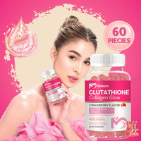 Gummies au collagène et glutathion Nature Glow OEM/ODM de notre usine chinoise – Compléments de vitamine C pour le blanchiment de la peau