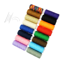 Fil à coudre 40s/2 mini bobine 100% polyester filé utilisé à la maison pour machine à coudre à la main pour vêtements