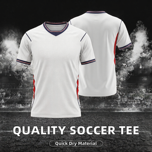 Maillot de football 100 % polyester de haute qualité pour homme, tenue d'entraînement à séchage rapide, vêtements de sport, taille XS, stock disponible en entrepôts US/UK, expédition immédiate - Product Image 2