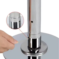 Poteau de danse premium amovible, réglable, en acier inoxydable, portable et robuste, pour la danse sur barre